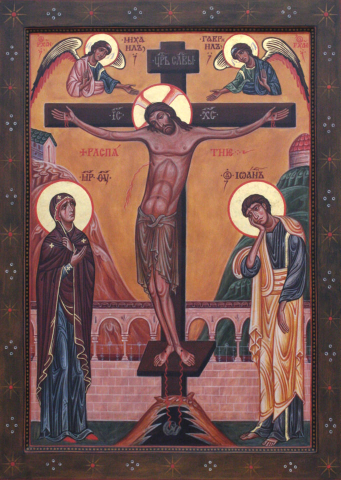 Kristuksen ristiinnaulitsemisen ikoni, Suurella viikolla muistamme Kristuksen kärsimyksiä